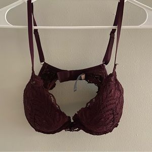 Dark red (burgundy) Aerie bra